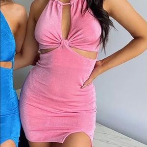 Pink Mini Cut Out Dress